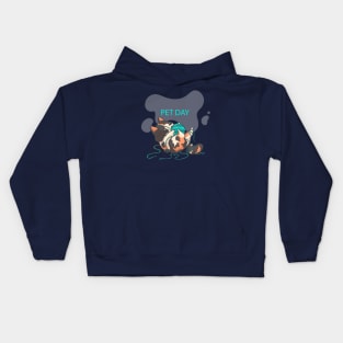 Pet Day Cat Kids Hoodie